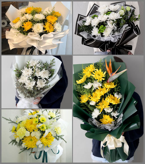 福建莆田秀屿区平海镇清洋村白事花束代送